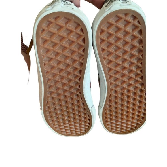 Size 2.5 VANS High tops sparkle Glitter checkered multicolor Zip Back Lace Up - Picture 5 of 6